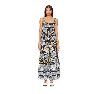 Free People Bali Albright Jumpsuit in Navy Combo XS